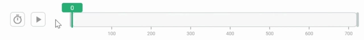 Dragging trim markers on the playbar to set the observation window