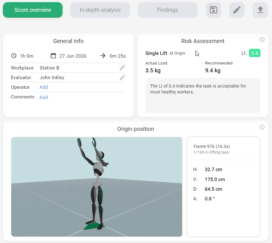 Animation showing the Save Project dialog opening with project title, status picker, and tags input